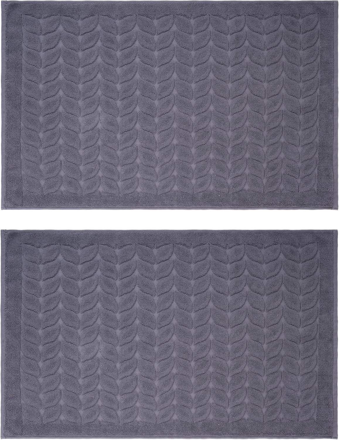 BAGNO MILANO 100% Turkish Cotton Jacquard Luxury Towel Set – Quick Dry Non-GMO Ultra-Soft, Plush and Absorbent Luxury Durable Turkish Towels Set (Grey, 6 pcs Towel Set)