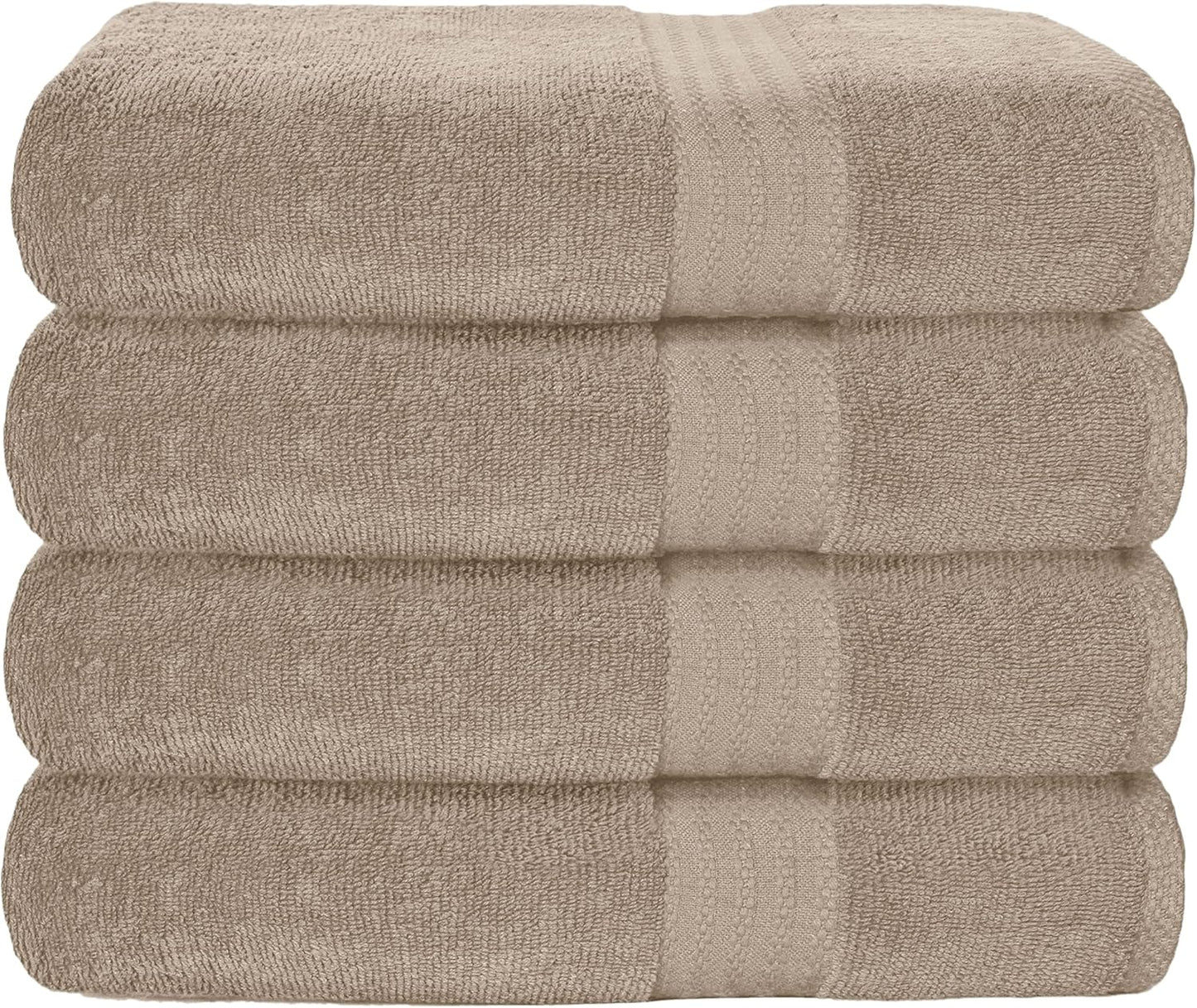 GLAMBURG Ultra Soft 8-Piece Towel Set - 100% Pure Ringspun Cotton, Contains 2 Oversized Bath Towels 27x54, 2 Hand Towels 16x28, 4 Wash Cloths 13x13 - Ideal for Everyday use, Hotel & Spa - Pink