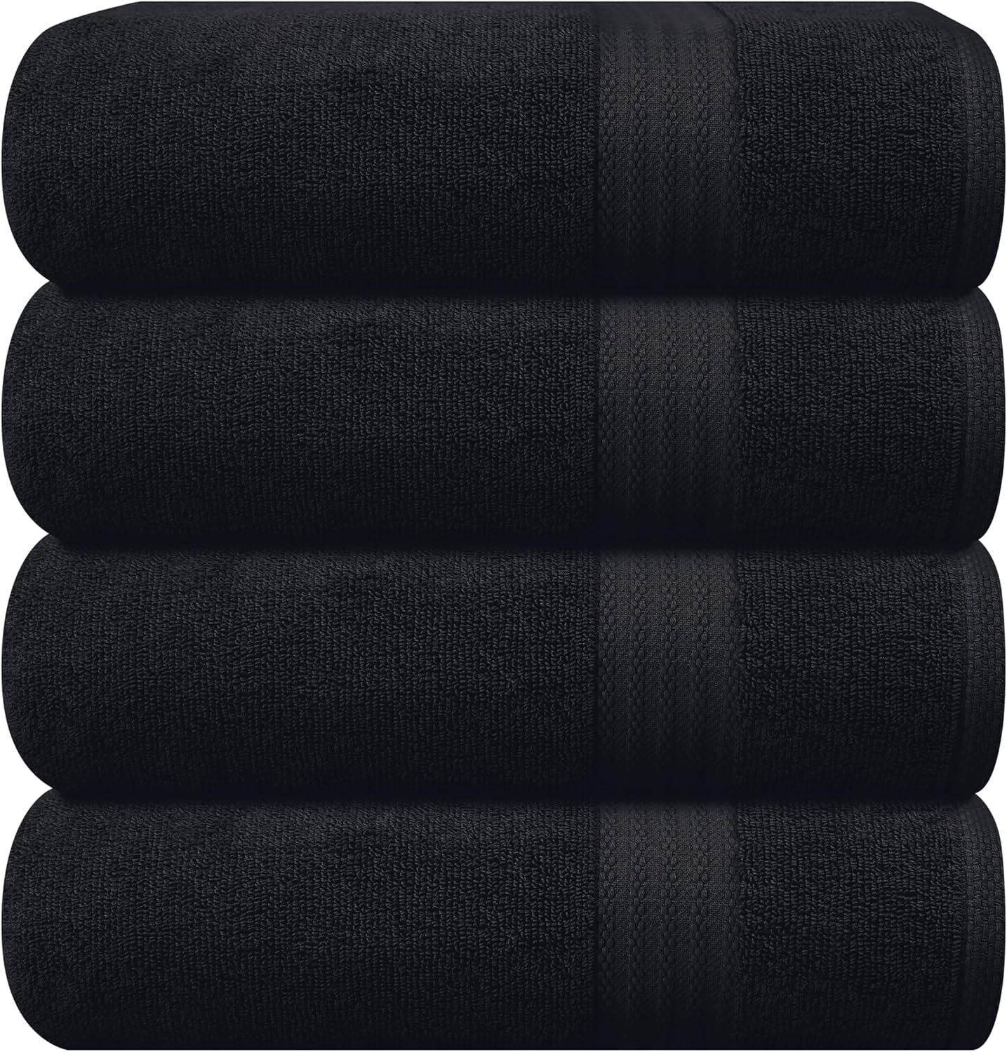 GLAMBURG Ultra Soft 8-Piece Towel Set - 100% Pure Ringspun Cotton, Contains 2 Oversized Bath Towels 27x54, 2 Hand Towels 16x28, 4 Wash Cloths 13x13 - Ideal for Everyday use, Hotel & Spa - Pink
