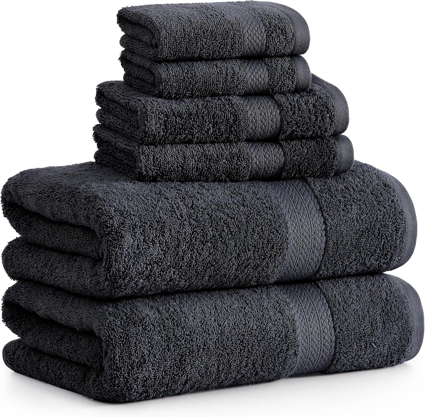 LANE LINEN 100% Mercerized Cotton Luxury Bathroom Towel Set - 16 Pcs - Super Soft, Fluffy & Highly Absorbent - 4 Bath Towels, 8 Washcloths, 4 Hand Towels - Pre Shrunk, Pet Friendly - Wishful Mauve
