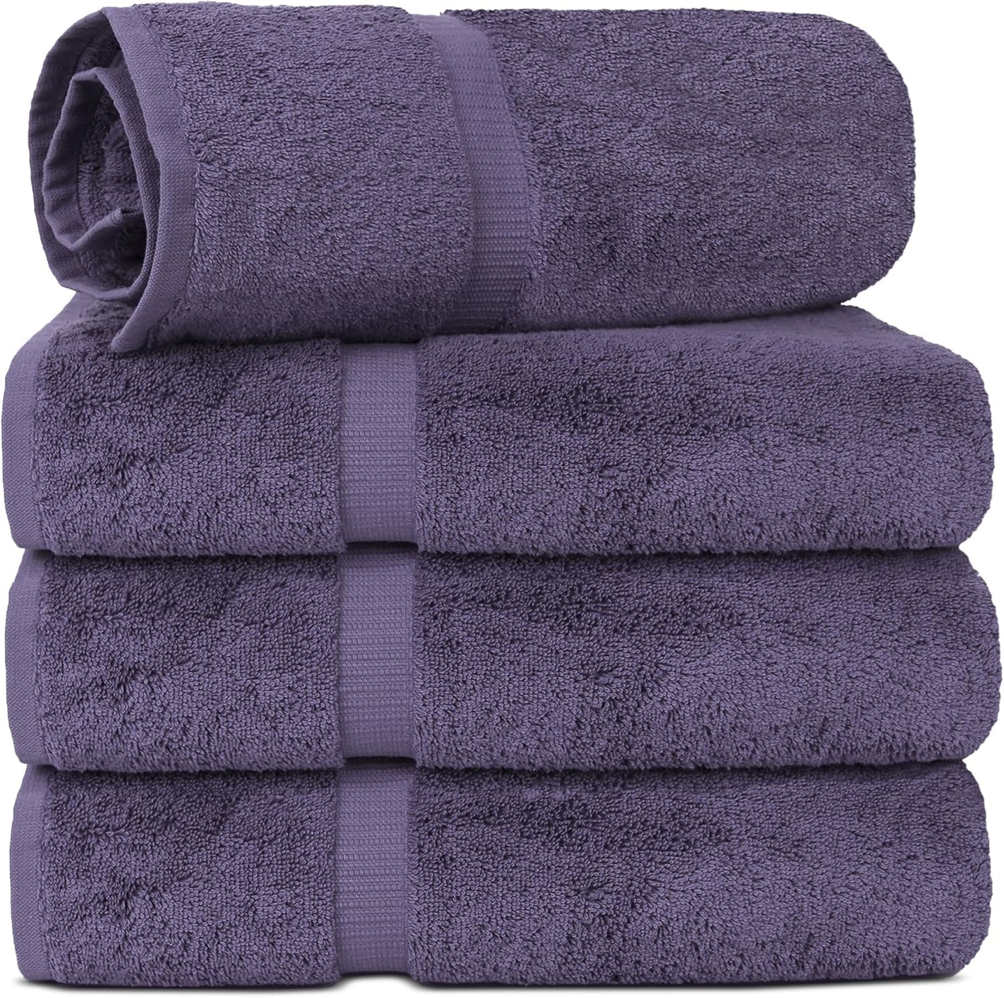Chakir Turkish Linens Luxury Spa and Hotel Quality Premium Cotton 6-Piece Towel Set (2 x Bath Towels, 2 x Hand Towels, 2 x Washcloths)