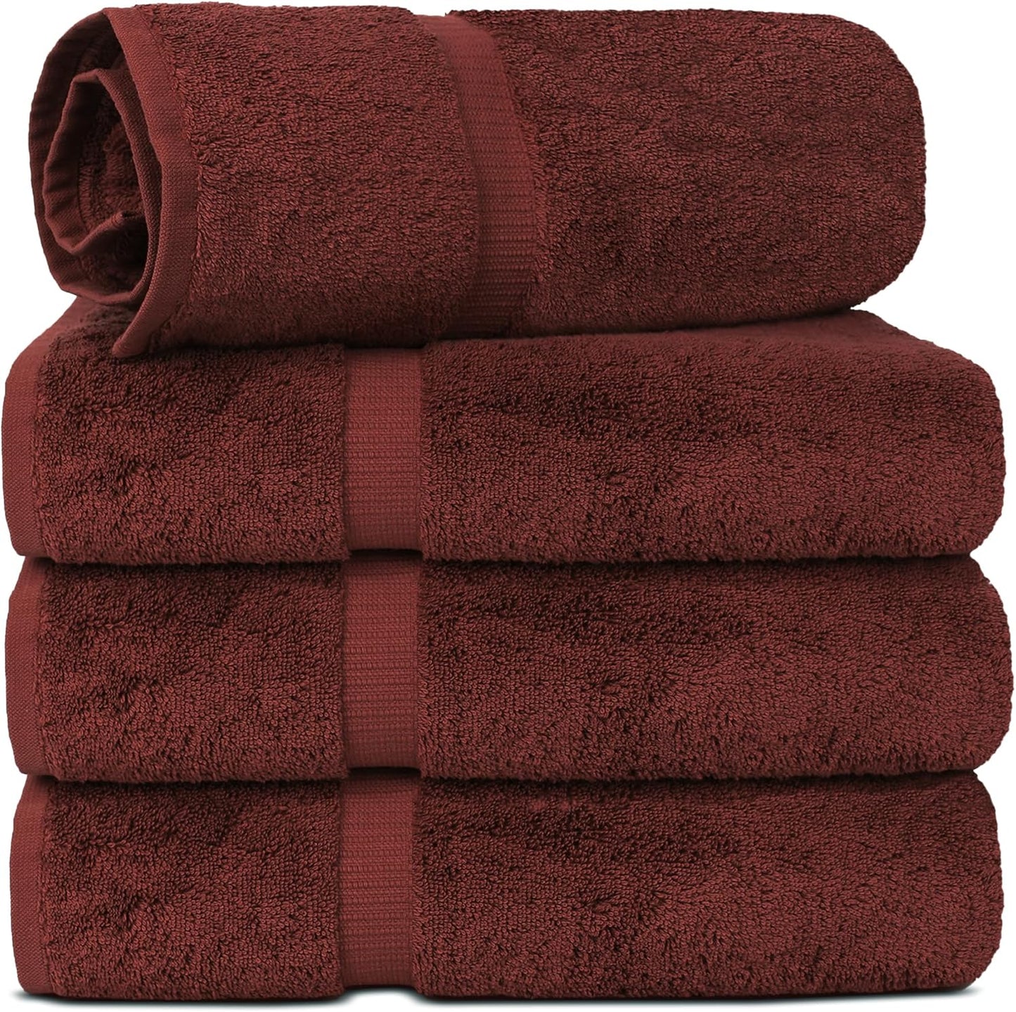 Chakir Turkish Linens Luxury Spa and Hotel Quality Premium Cotton 6-Piece Towel Set (2 x Bath Towels, 2 x Hand Towels, 2 x Washcloths)