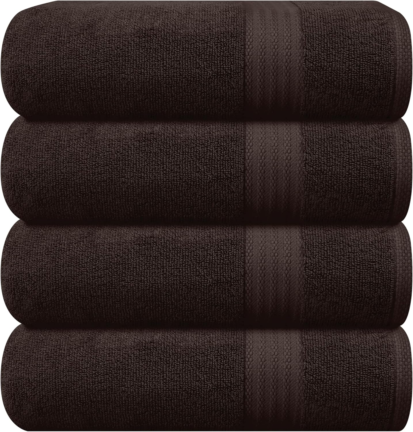 GLAMBURG Ultra Soft 8-Piece Towel Set - 100% Pure Ringspun Cotton, Contains 2 Oversized Bath Towels 27x54, 2 Hand Towels 16x28, 4 Wash Cloths 13x13 - Ideal for Everyday use, Hotel & Spa - Pink