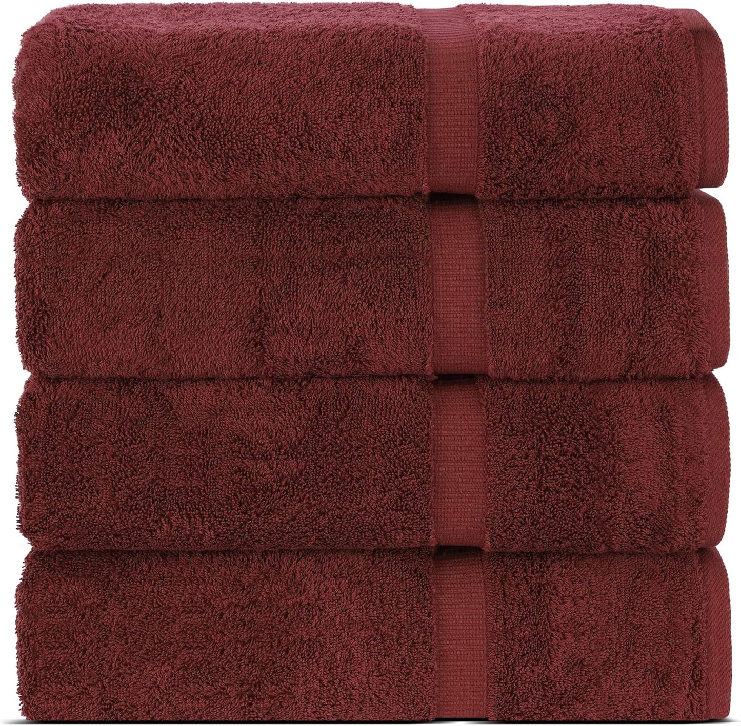 Chakir Turkish Linens Luxury Spa and Hotel Quality Premium Cotton 6-Piece Towel Set (2 x Bath Towels, 2 x Hand Towels, 2 x Washcloths)