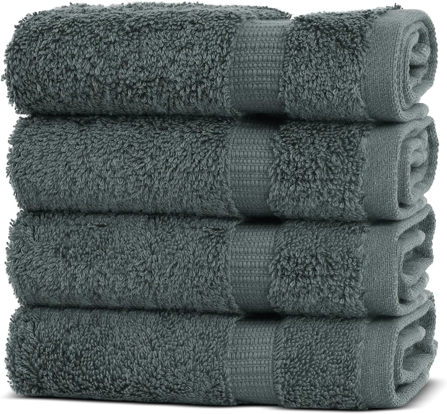 Chakir Turkish Linens Luxury Spa and Hotel Quality Premium Cotton 6-Piece Towel Set (2 x Bath Towels, 2 x Hand Towels, 2 x Washcloths)