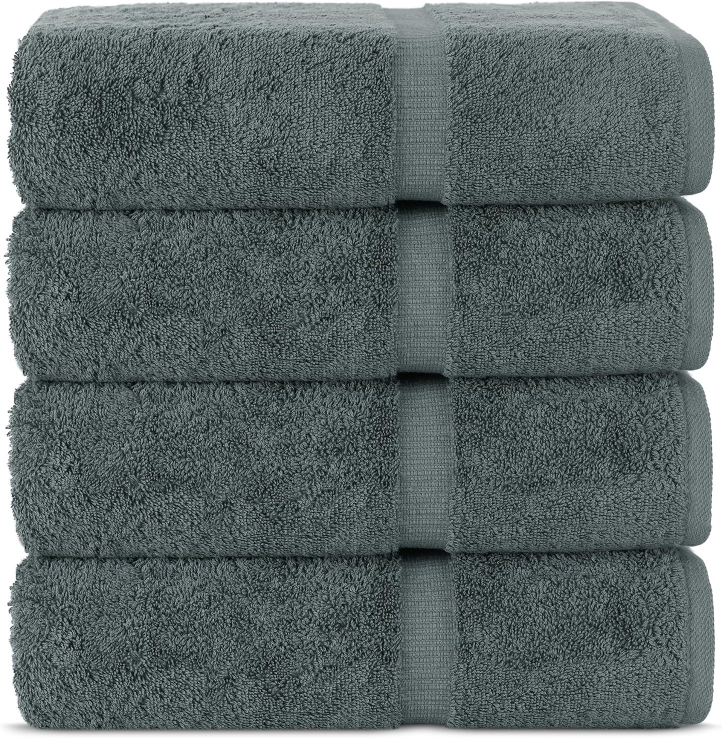 Chakir Turkish Linens Luxury Spa and Hotel Quality Premium Cotton 6-Piece Towel Set (2 x Bath Towels, 2 x Hand Towels, 2 x Washcloths)