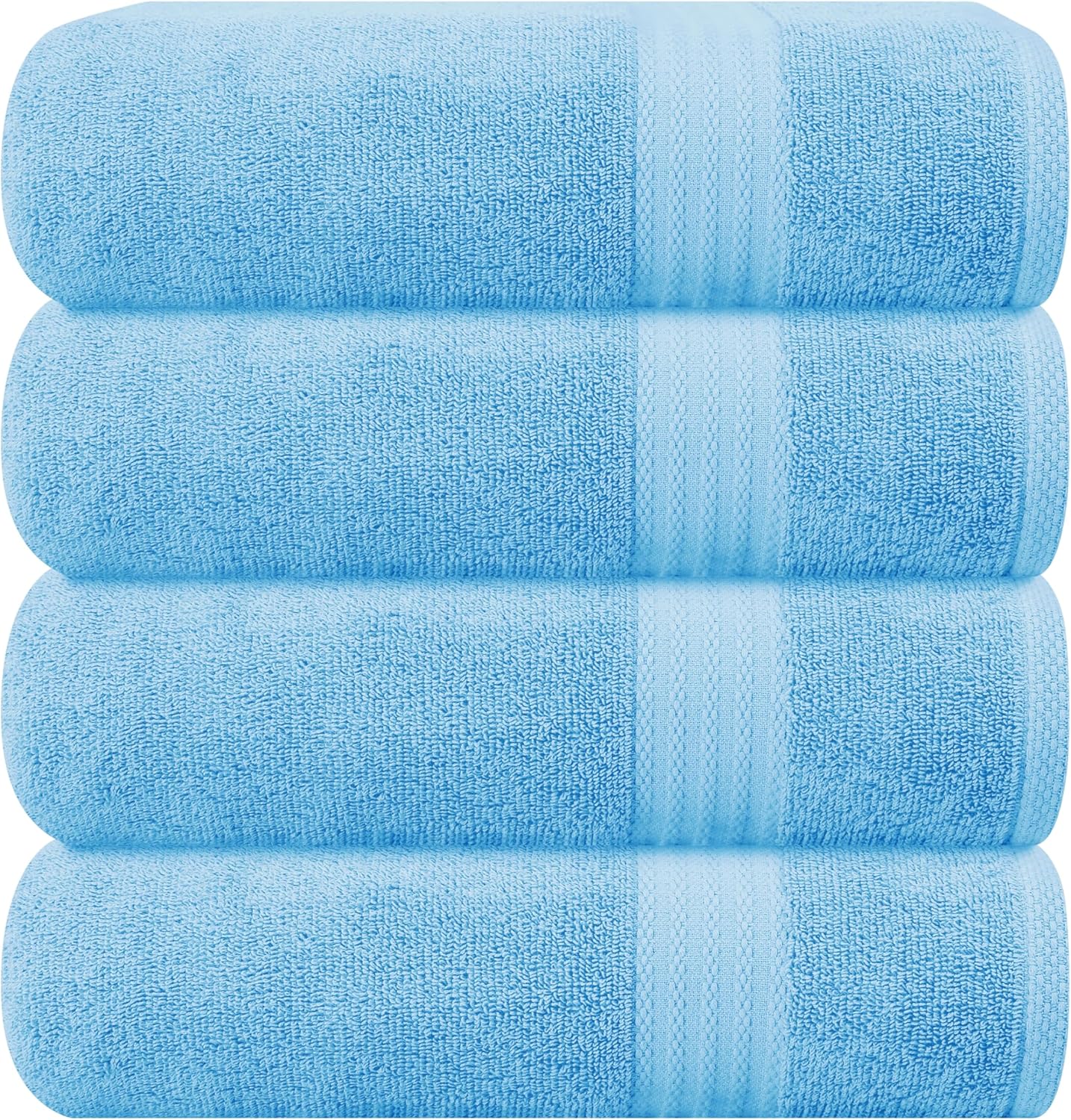 GLAMBURG Ultra Soft 8-Piece Towel Set - 100% Pure Ringspun Cotton, Contains 2 Oversized Bath Towels 27x54, 2 Hand Towels 16x28, 4 Wash Cloths 13x13 - Ideal for Everyday use, Hotel & Spa - Pink