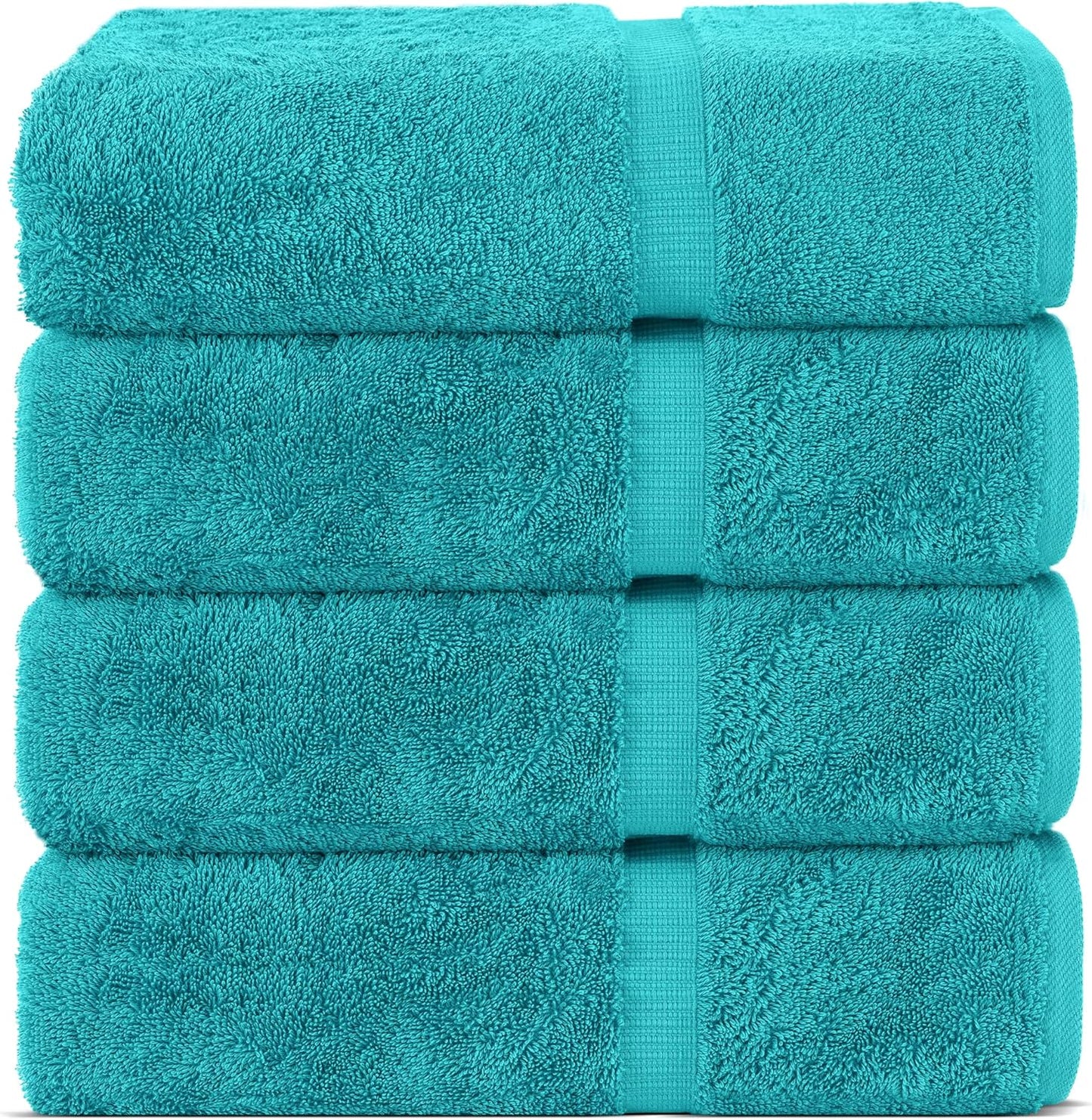 Chakir Turkish Linens Luxury Spa and Hotel Quality Premium Cotton 6-Piece Towel Set (2 x Bath Towels, 2 x Hand Towels, 2 x Washcloths)