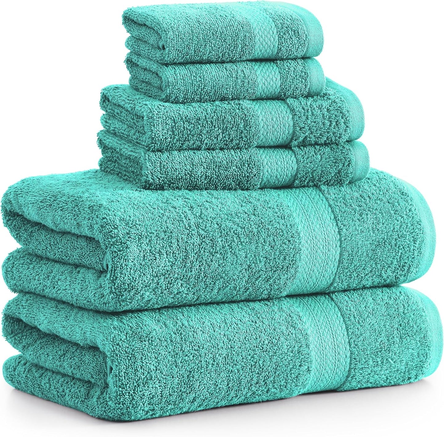 LANE LINEN 100% Mercerized Cotton Luxury Bathroom Towel Set - 16 Pcs - Super Soft, Fluffy & Highly Absorbent - 4 Bath Towels, 8 Washcloths, 4 Hand Towels - Pre Shrunk, Pet Friendly - Wishful Mauve