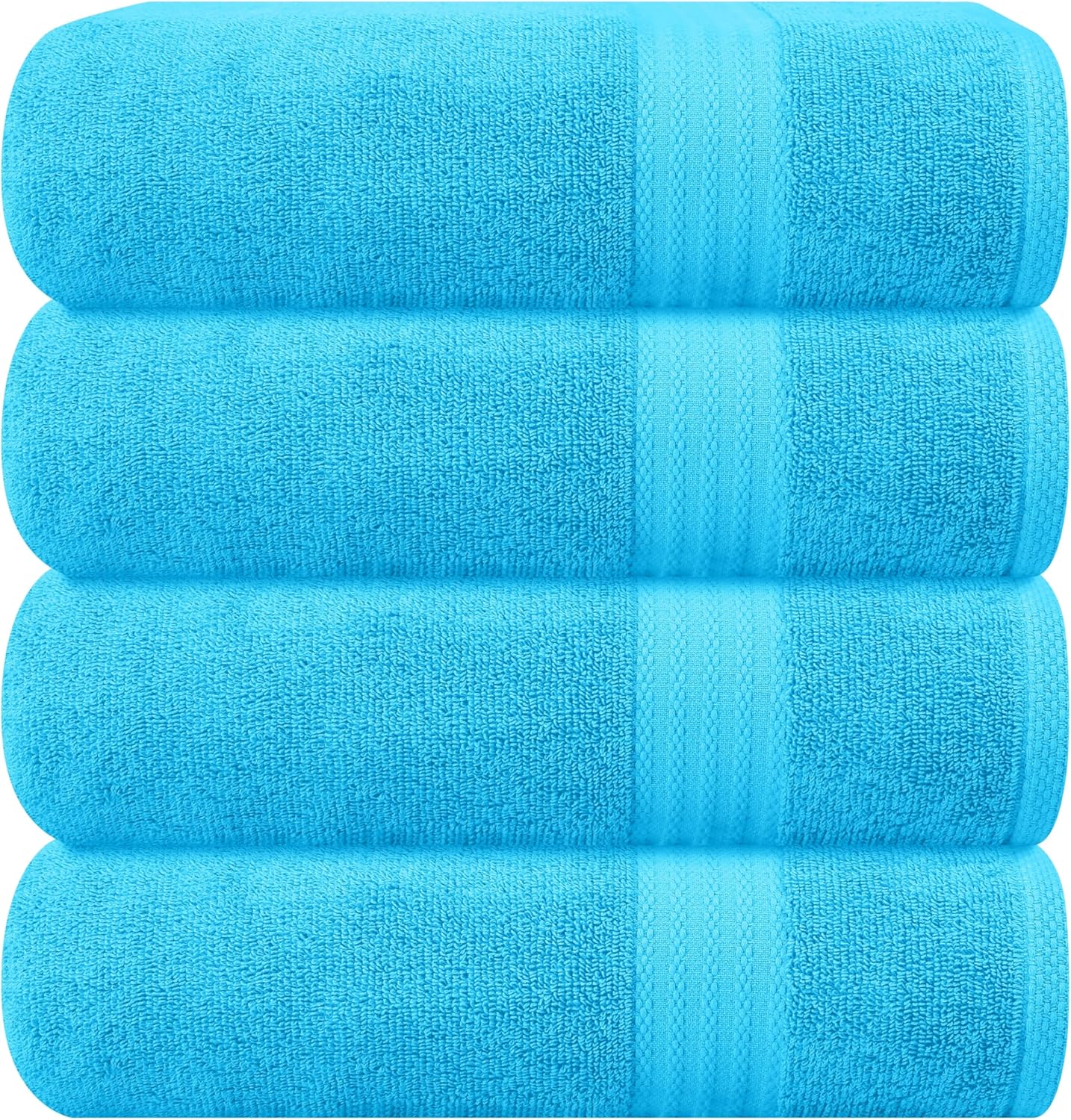GLAMBURG Ultra Soft 8-Piece Towel Set - 100% Pure Ringspun Cotton, Contains 2 Oversized Bath Towels 27x54, 2 Hand Towels 16x28, 4 Wash Cloths 13x13 - Ideal for Everyday use, Hotel & Spa - Pink