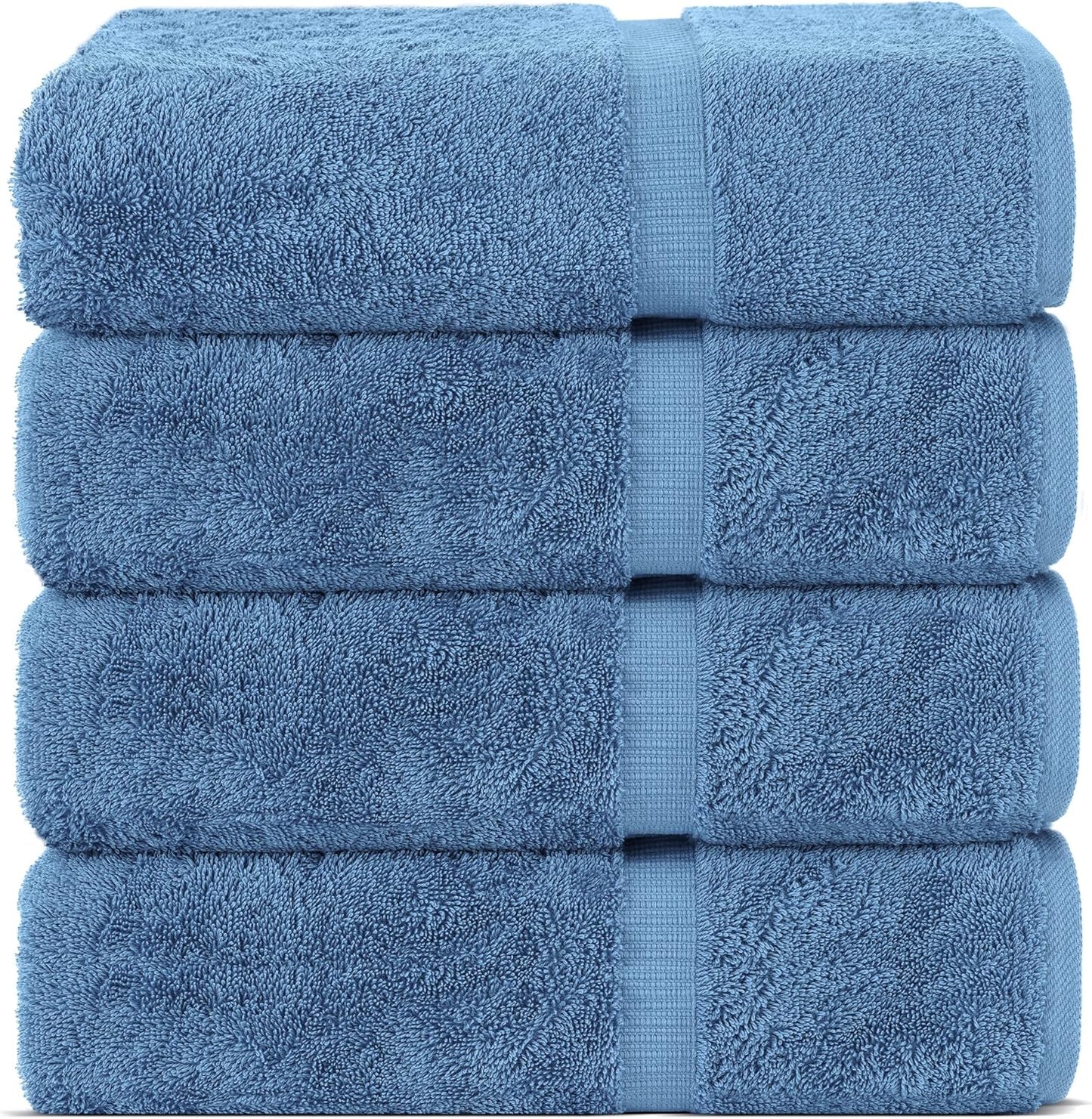 Chakir Turkish Linens Luxury Spa and Hotel Quality Premium Cotton 6-Piece Towel Set (2 x Bath Towels, 2 x Hand Towels, 2 x Washcloths)