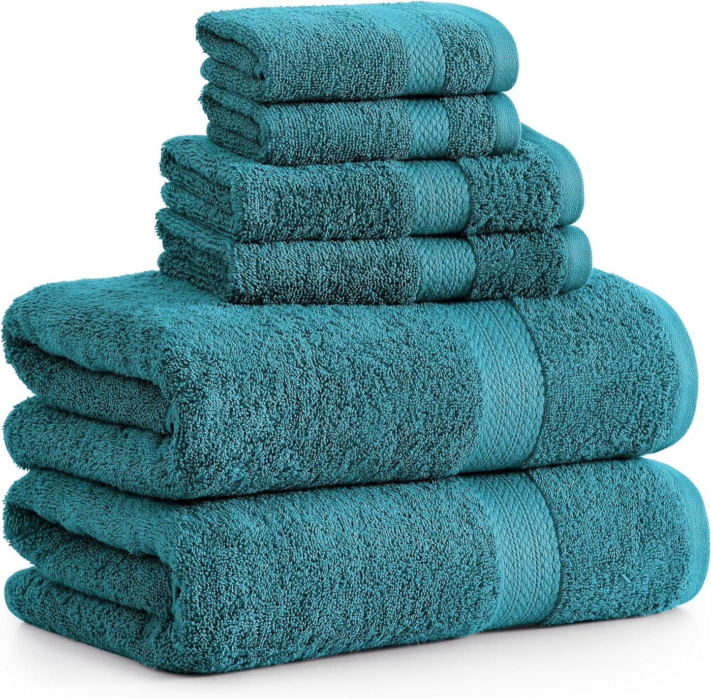LANE LINEN 100% Mercerized Cotton Luxury Bathroom Towel Set - 16 Pcs - Super Soft, Fluffy & Highly Absorbent - 4 Bath Towels, 8 Washcloths, 4 Hand Towels - Pre Shrunk, Pet Friendly - Wishful Mauve
